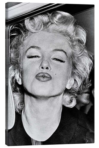 Canvas print Marilyn Monroe's kiss