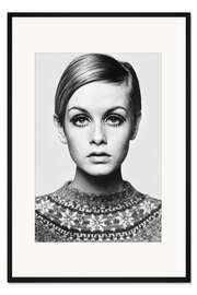 Gerahmter Kunstdruck Twiggy