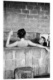 Acrylic print  Steve McQueen and Neile Adams - Celebrity Collection