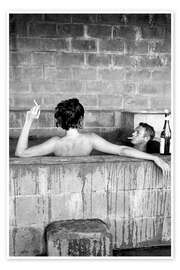 Wall print  Steve McQueen and Neile Adams - Celebrity Collection