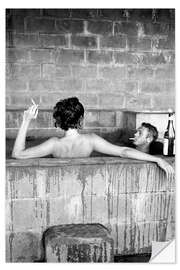Sticker mural  Steve McQueen et Neile Adams - Celebrity Collection