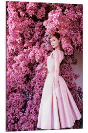 Alubild Audrey Hepburn im Abendkleid