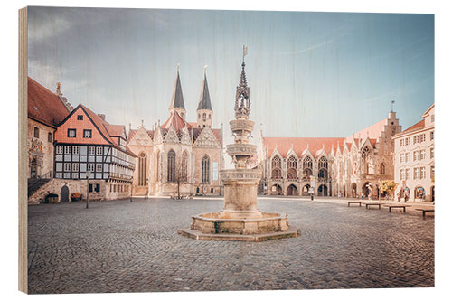 Holzbild Braunschweig Altstadtmarkt