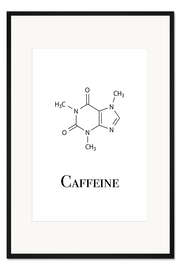 Gerahmter Kunstdruck Koffein (englisch)