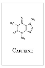 Poster  Koffein (englisch) - aemmi