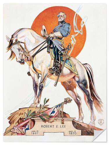 Selvklebende plakat Robert E. Lee