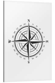 Magnettafel Nautischer Kompass