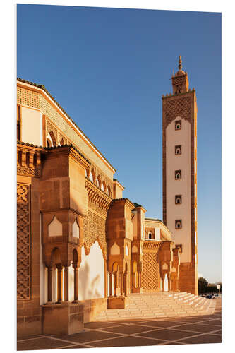 Foam board print Hassan II Mosque in Agadir, Morocco