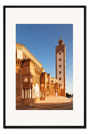 Gerahmter Kunstdruck Hassan II Moschee in Agadir, Marokko