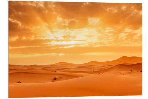 Gallery print Sunset in the Sahara, Morocco