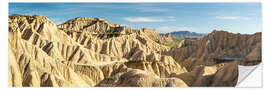 Selvklebende plakat Pisquerra-fjellene - Bardenas Reales