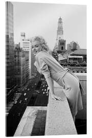 Tableau en verre acrylique  Marilyn Monroe à New York - Celebrity Collection