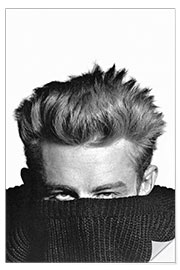 Wall sticker James Dean hiding