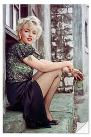 Wandsticker Marilyn Monroe in einer Filmpause - Celebrity Collection