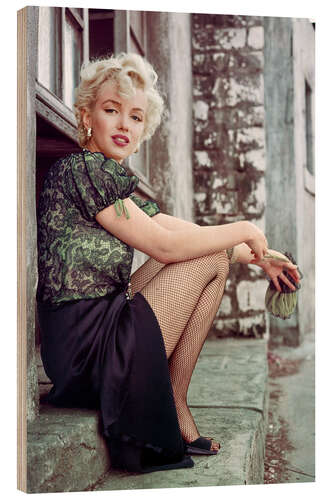 Obraz na drewnie Marilyn Monroe having a movie break