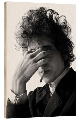 Tableau en bois Bob Dylan I