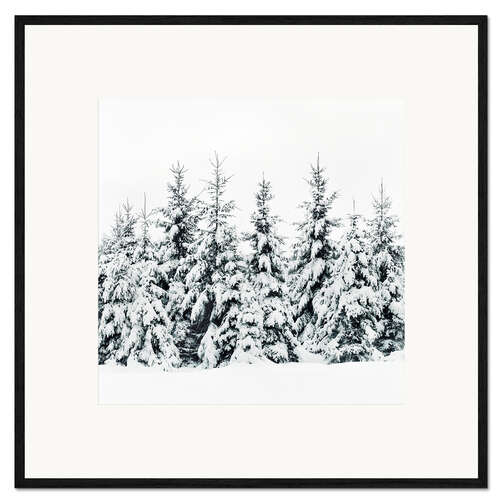 Framed art print Winter forest