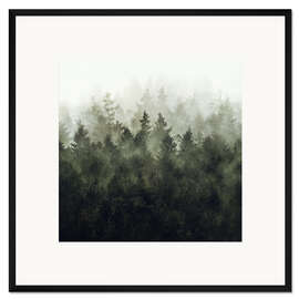 Gerahmter Kunstdruck Grünes Herz