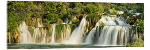 Acrylglasbild Skradinski Buk Wasserfall in Kroatien