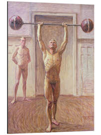 Magnettafel Gewichte mit zwei Armen heben Nr. 2