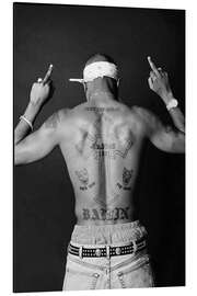 Magnettafel Tupac - Tätowierung