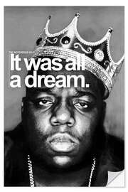 Selvklæbende plakat The Notorious B.I.G.