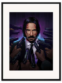 Gerahmter Kunstdruck John Wick