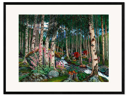 Framed art print Foxgloves