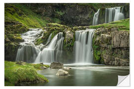 Selvklebende plakat Kirkjufell Foss