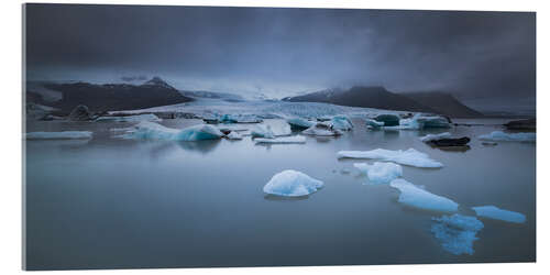 Acrylic print At the foot of glacier