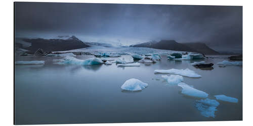 Tableau en aluminium Au pied du glacier