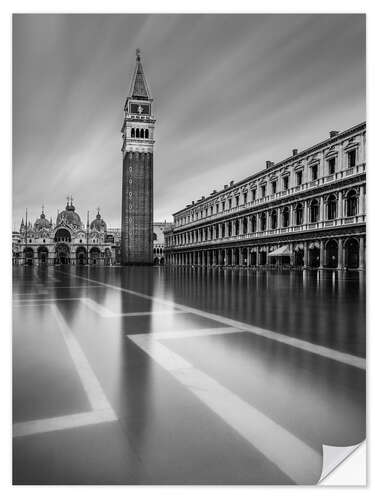 Selvklæbende plakat Piazza San Marco