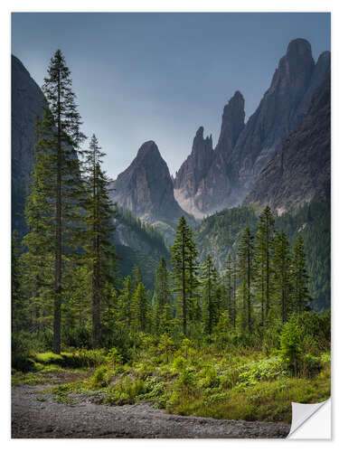 Selvklæbende plakat Dolomitterne