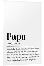 Magnettafel Papa Definition