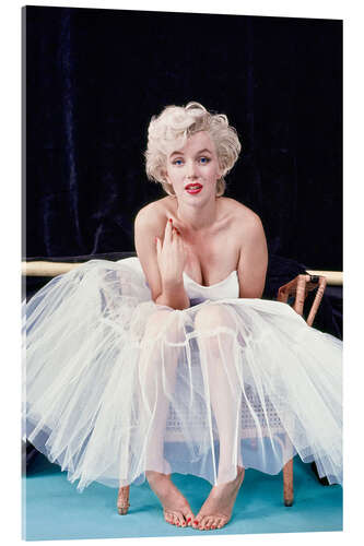 Acrylic print Marilyn Monroe in ballet dress