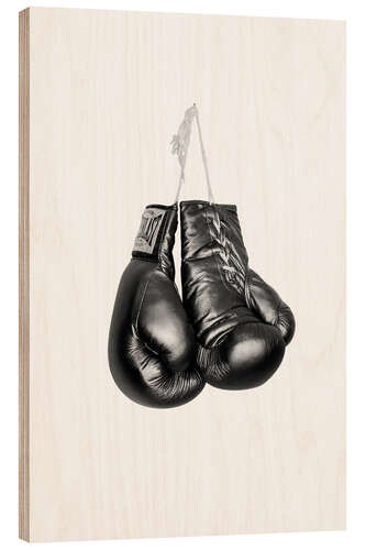 Holzbild Boxhandschuhe