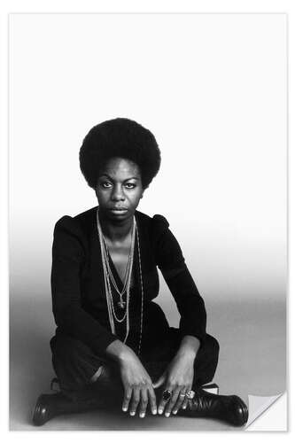 Selvklebende plakat Nina Simone