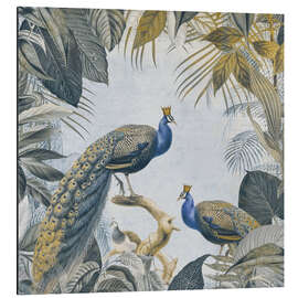 Magnettafel Fantastische Pfaukönige