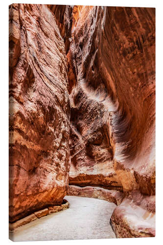 Canvas print Al Siq - Petra, Jordan