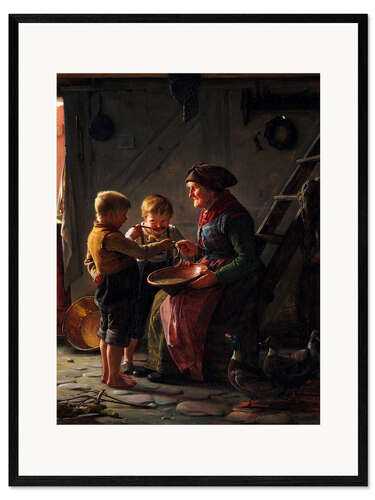 Framed art print The meal