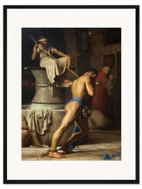 Gerahmter Kunstdruck Samson bei den Philistern