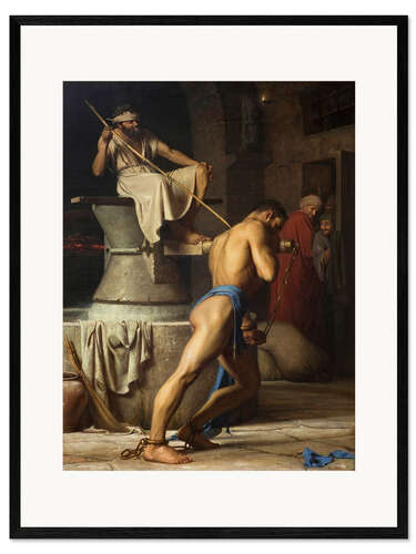 Framed art print Samson in the Treadmill