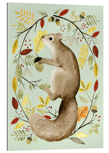 Gallery print Squirrel in the autumn