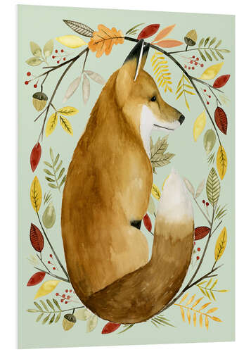 PVC print Fox in de herfst