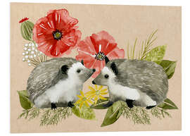 Foam board print Happy hedgehogs