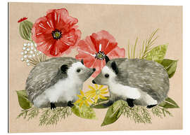 Gallery print Happy hedgehogs