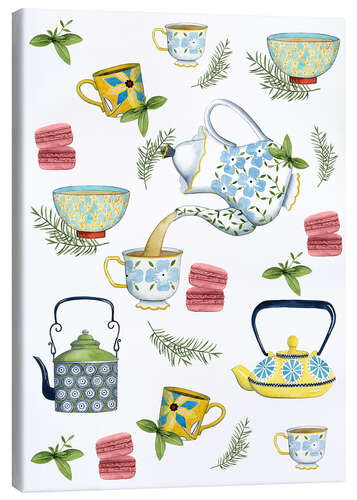 Canvas print Tasteful tea time