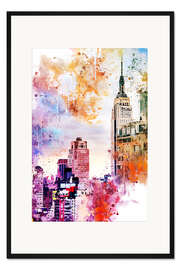 Gerahmter Kunstdruck Das Empire State Building