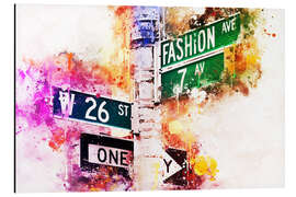 Aluminium print NYC Fashion Avenue