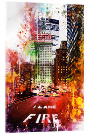 Acrylglasbild NYC Fire Lane